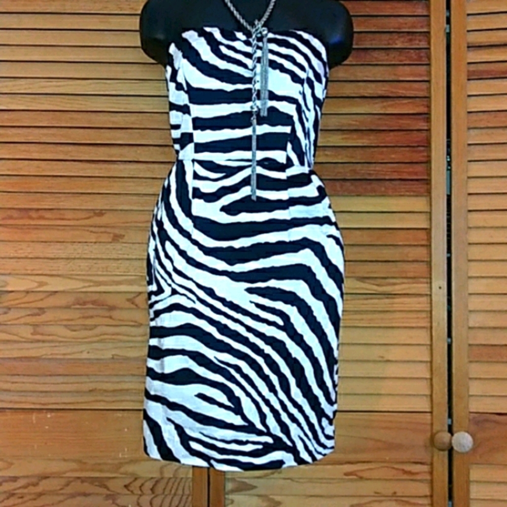 Express Design studio zebra print dress. 4
